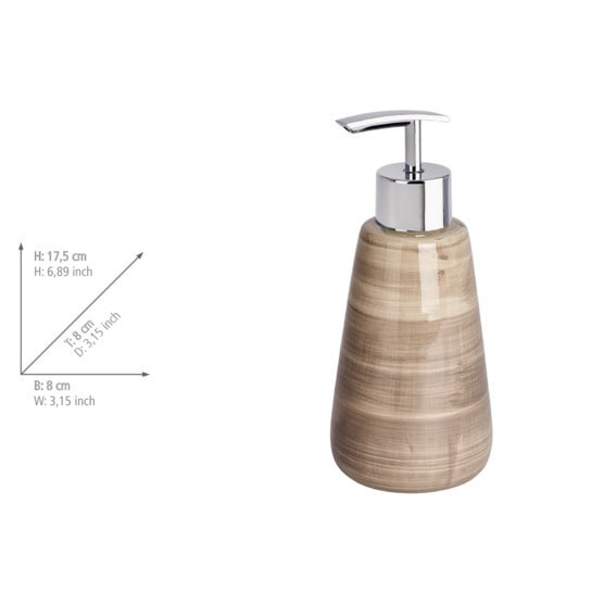 WENKO Pottery sæbebeholder 0,36 L Sand