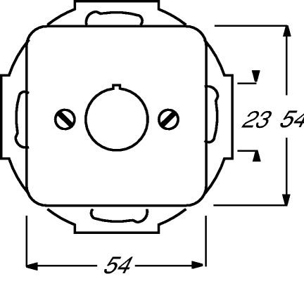 Miniatyrbillede 2 af 2: Busch-Jaeger 2533-214-15 Metallic, Gul