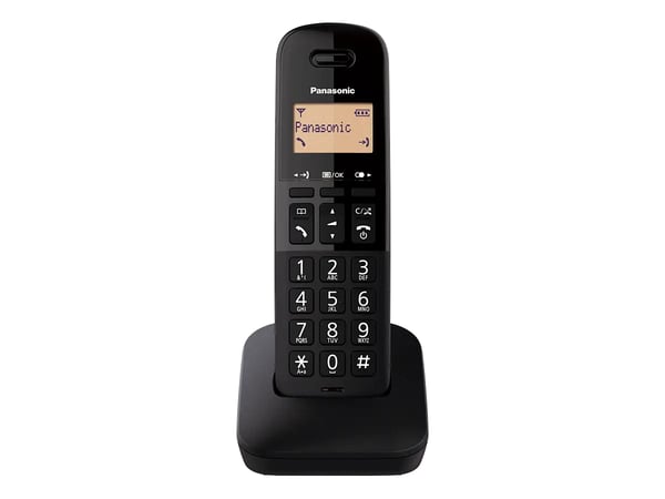 Miniatyrbild 1 av 3: Panasonic KX-TGB610JT Analog telefon/DECT-telefon Namn och uppringnings-ID Svart