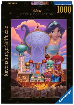 Miniatyrbild 1 av 3: Ravensburger Disney Castles: Jasmine Pussel 1000 styck Tecknade serier