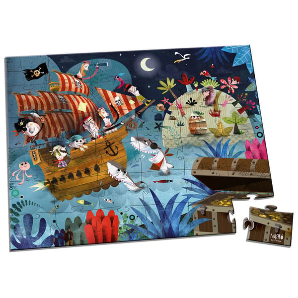 Miniatyrbild 3 av 3: JANOD Puzzle Treasure Hunt 36 pieces