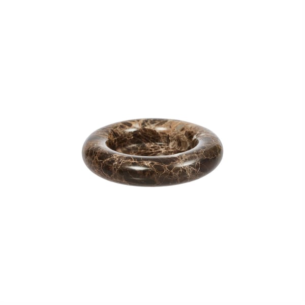 Miniatyrbild 1 av 6: OYOY L300760 ljusstake Marmor Brun, Vit