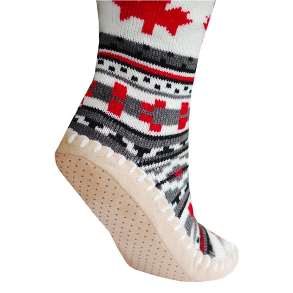 Pikkukuva 5 / 5: Glovii GQ4M tohveli Varrellinen aamutossu Unisex Harmaa, Punainen, Valkoinen