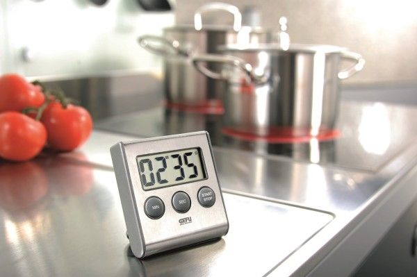 GEFU CONTARE Digital køkkentimer Sort, Rustfrit stål