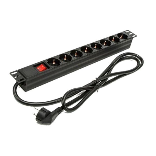 Phasak BNS 1518 overspændingsbeskytter Sort 8 AC stikkontakt(er) 250 V 1,5 m
