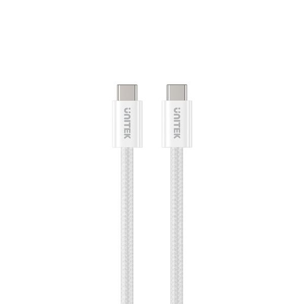 UNITEK C14141AWH01-1M USB-kaapeli USB 2.0 USB C 0,48 Gbit/s 100 W Valkoinen