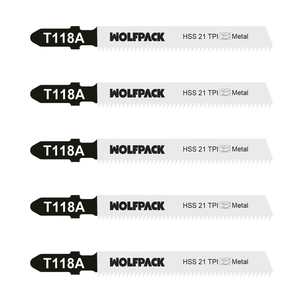 Pikkukuva 1 / 5: Wolfpack Hoja Sierra Calar Metal Fino 5 Piezas HSS 21 TPI