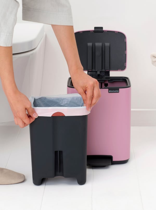 Miniatyrbillede 4 af 8: Brabantia Bo 7 L Rektangulær Stål Lyserød