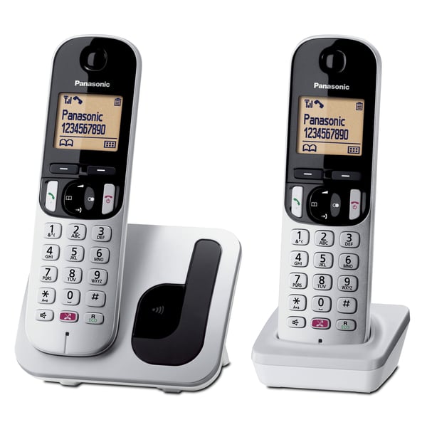 Panasonic KX-TGC250 DECT-puhelin Soittajan tunnistus Musta, Harmaa