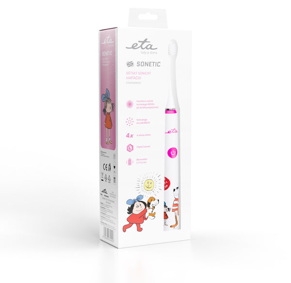Eta IPx7 Barn Ultraljudstandborste Rosa