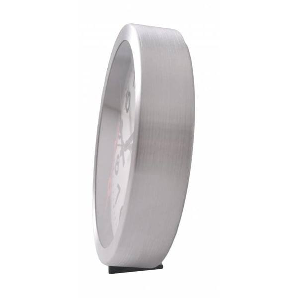 Miniatyrbillede 9 af 13: NeXtime 3998AR Væg- og bordur Kvartsur Cirkel Aluminium, Sort, Rød, Hvid