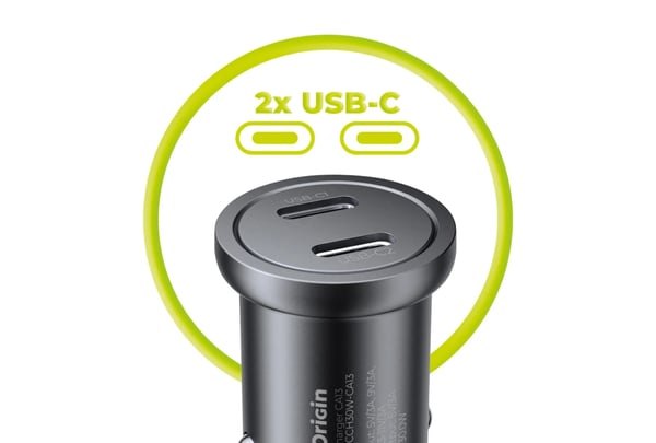 Miniatyrbillede 5 af 9: Mobile Origin MO-MCCH30W-CA13 oplader til mobil enhed Smartphone Sort Cigartænder Automatisk