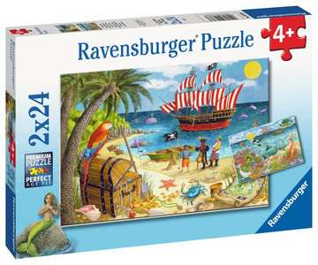 Ravensburger Pirates and Mermaids Puslespil 24 stk Tegnefilm