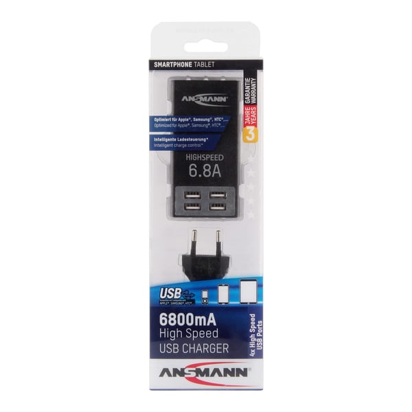 Miniatyrbillede 2 af 4: Ansmann 1001-0032 oplader til mobil enhed Sort Vekselstrøm Indendørs