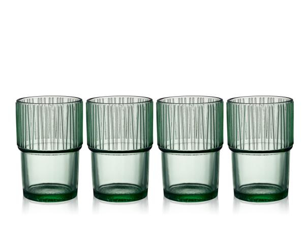 Miniatyrbild 1 av 19: BITZ 30676 kaffeglas Grön 4 styck 380 ml