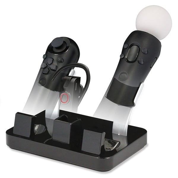 Bigben Interactive Move Tri-Charger, PS3 Spillekontroller Sort Vekselstrøm Indendørs