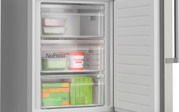 Bosch Serie 6 KGN39AIAU køle-/fryseskab Fritstående 363 L Rustfrit stål