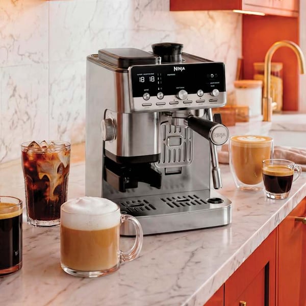 Miniatyrbild 8 av 13: Ninja Luxe Café MINI Plus Halvautomatisk Espressomaskin 1,3 l