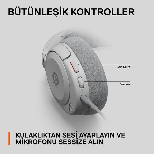 Steelseries Arctis Nova 1 Headset Kabel Huvudband Spela Vit