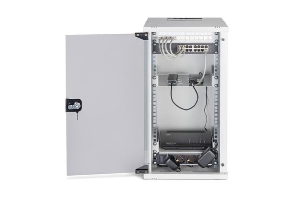 Digitus DN-49104-SET rack 12U Väggmonterad rack Grå