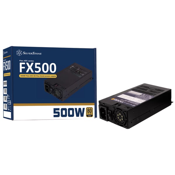 Silverstone FX500 strömförsörjningsenheter 500 W 20+4 pin ATX Flex ATX Svart