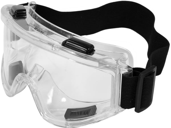 Yato YT-73831 sikkerhedsbrille & brille Sikkerhedsbriller Polyvinylchlorid (PVC) Sort, Transparent