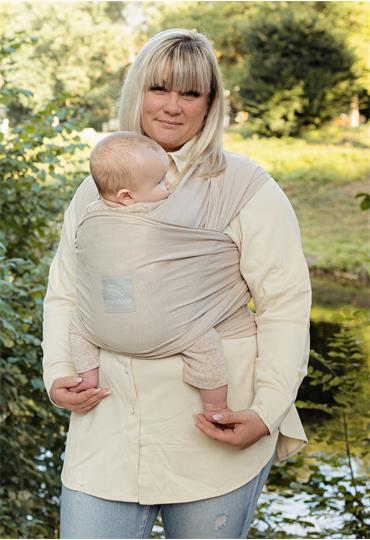 Miniatyrbillede 6 af 8: Manduca Sling powder Baby poseslynge Bomuld Beige