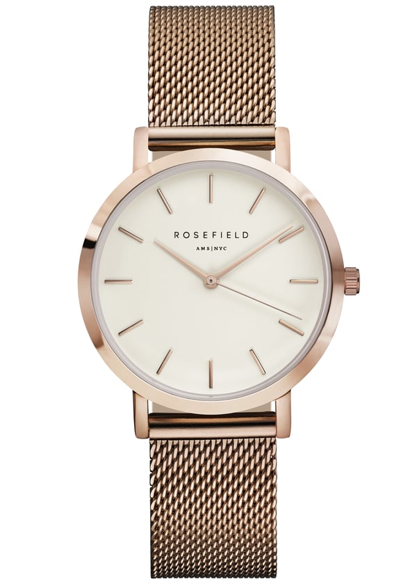 Rosefield The Tribeca Armbåndsur Hunstik Kvarts Roseguld