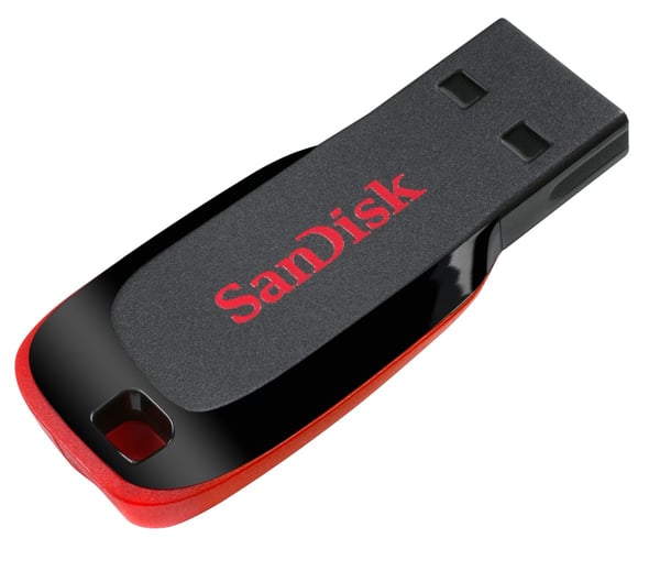 Miniatyrbillede 9 af 10: SanDisk Cruzer Blade - USB-flashdrev - 128 GB