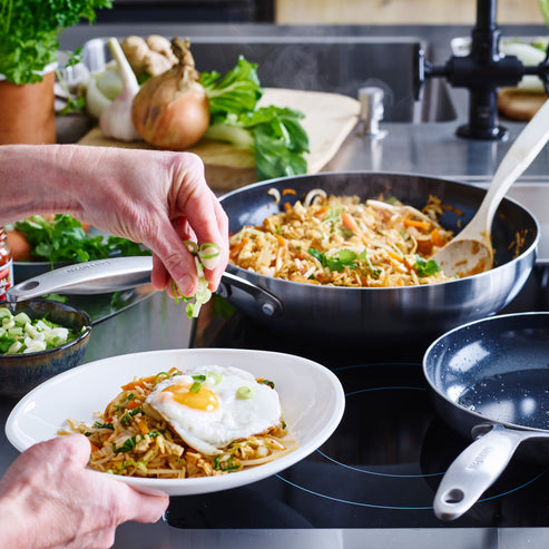 Miniatyrbillede 3 af 5: GreenPan Geneva Wok/Stirfry pande Rund