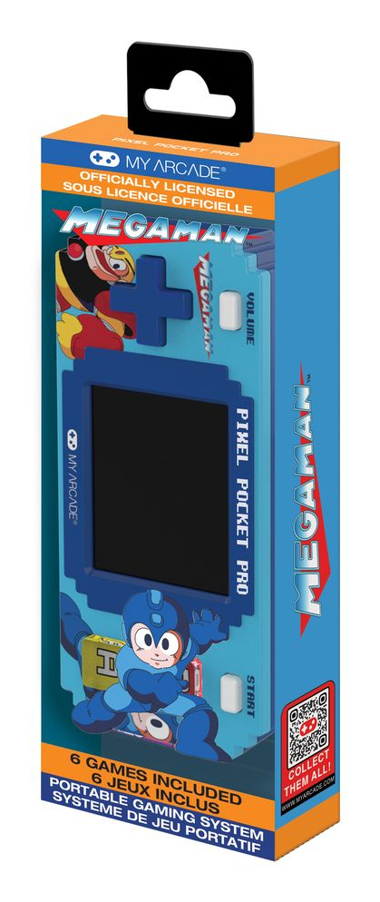My Arcade Pixel Pocket Pro Mega Man bærbar spilkonsol 5,08 cm (2") Blå