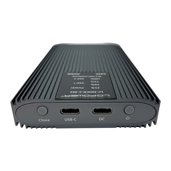 LC-Power LC-DOCK-C-M2 drevkabinet SSD kabinet Anthracit M.2