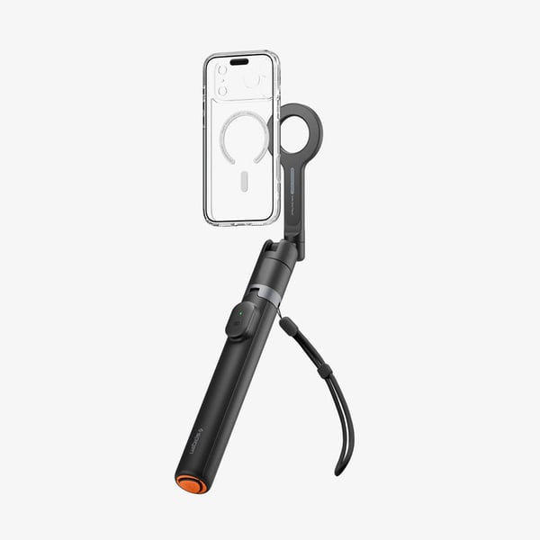 Spigen AMP11372 selfiekeppi Älypuhelin Musta