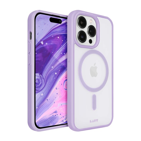 LAUT Huex Protect mobiltelefon etui 15,5 cm (6.1") Cover Lavendel, Gennemsigtig