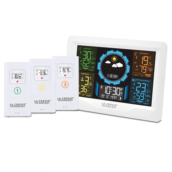 La Crosse Technology WS6304-WHI digitaalinen sääasema Valkoinen LCD AC/Akku