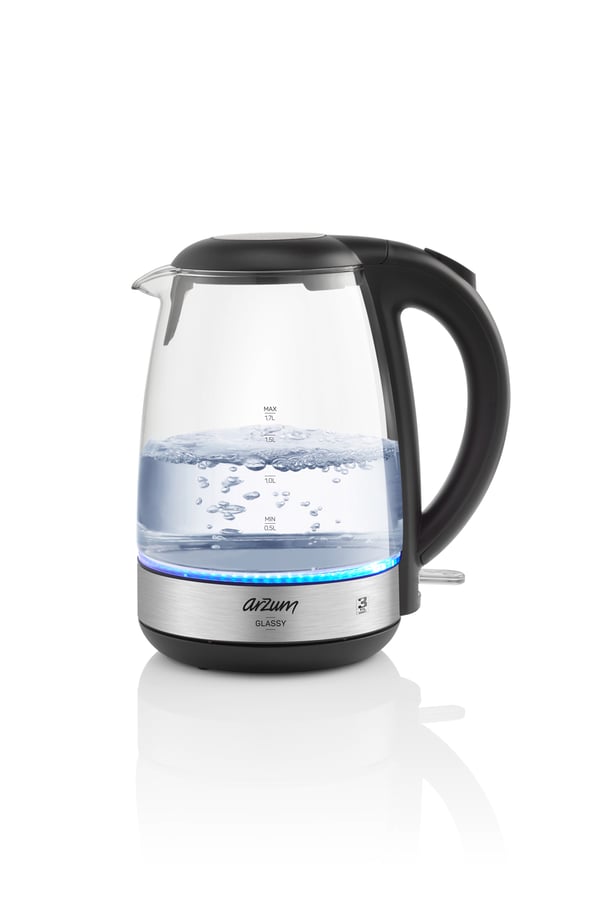 Miniatyrbild 2 av 4: Arzum AR3071 vattenkokare 1,7 l 2200 W Svart, Stål