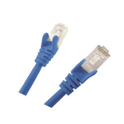 M-Cab 0.5m S-FTP Cat6 nätverkskablar Blå 0,5 m S/FTP (S-STP)