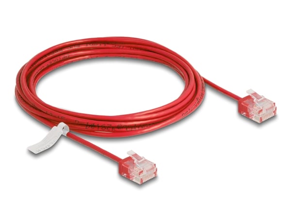DeLOCK 80819 netværkskabel Rød 3 m Cat6 U/UTP (UTP) Rund