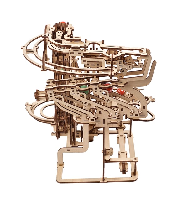 Miniatyrbild 11 av 18: UGears Marble Run Chain Hoist model kit 3D-pussel 400 styck