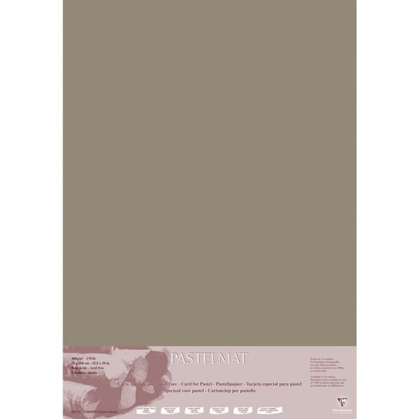 Miniatyrbillede 2 af 2: Clairefontaine PastelMat Kunstpapir 5 ark