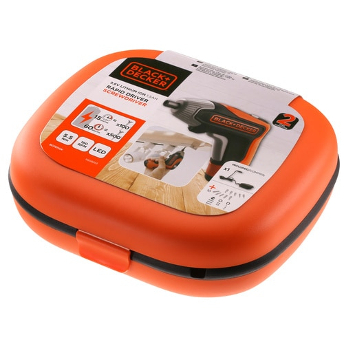 Black & Decker BCF611CK-QW skruvdragare och slagskruvmejsel 180 RPM Svart, Orange