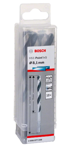 Bosch 2 608 577 249 poranterä Vääntyvä poranterä 10 kpl