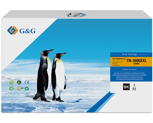 Miniatyrbillede 3 af 3: G&G GG-PB3600XXLC tonerpatron 1 stk Kompatibel Sort