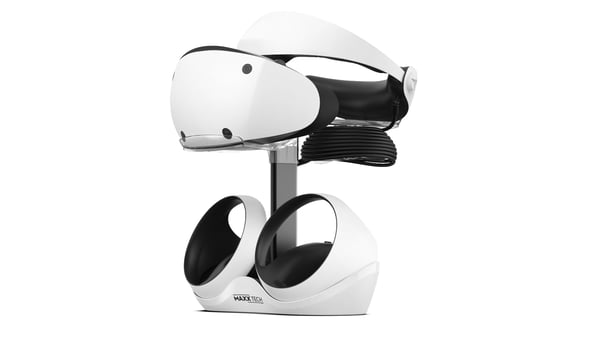 Maxx Tech MXT-PSVRCS Smart bærbart (wearable) tilbehør Opladerstativ Sort, Transparent, Hvid