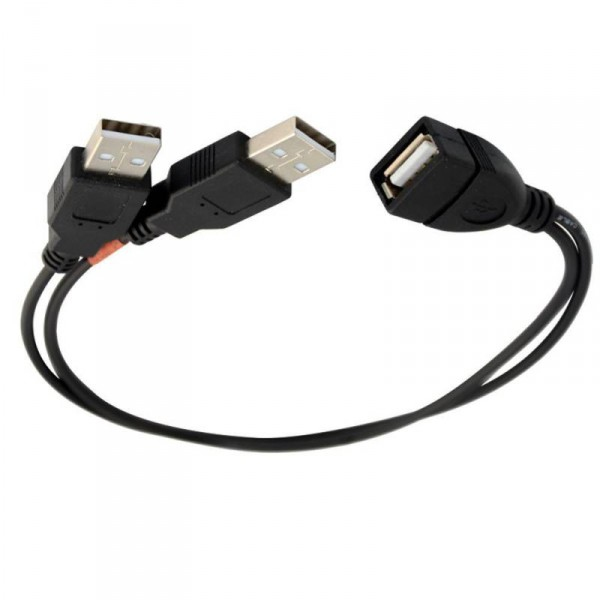 ALLNET 133298 USB-kabel USB 2.0 2 x USB A USB A Sort