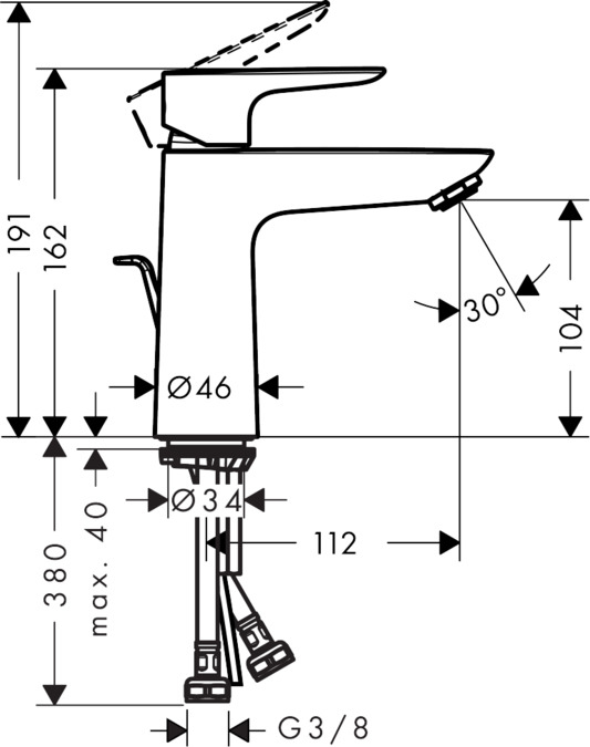 Hansgrohe Talis E Krom