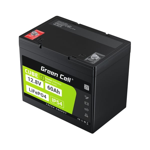 Pikkukuva 6 / 13: Green Cell LFPGC12V60AH UPS-akku Litiumrautafosfaatti (liFePo4) 12,8 V 60 ah