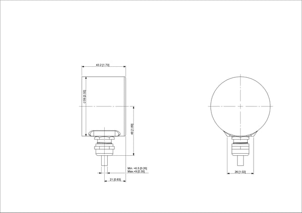 Posital UCD-CA01B-1213-HBS0-2RW koder 1,1 cm