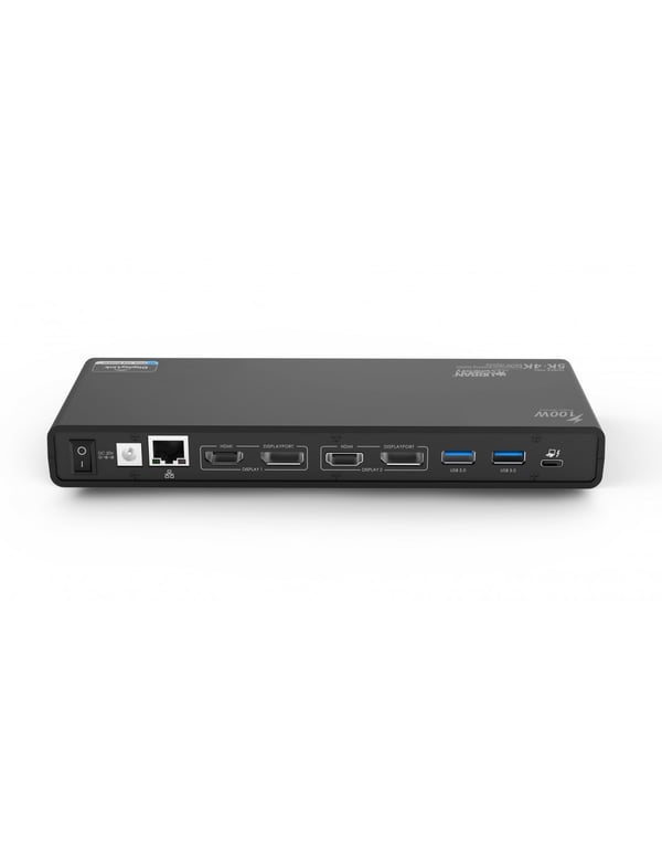Urban Factory TCD50UF kannettavien tietokoneiden telakka ja porttitoistin Langallinen USB 3.2 Gen 1 (3.1 Gen 1) Type-A + Type-C Musta