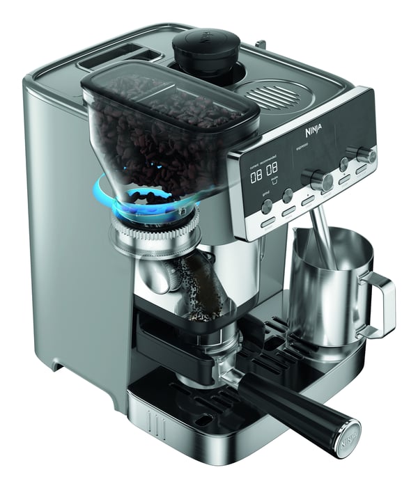 Miniatyrbild 5 av 13: Ninja Luxe Café MINI Plus Halvautomatisk Espressomaskin 1,3 l